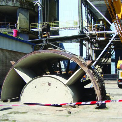 Revisión de ventiladores de tiro forzado e inducido en la Central Térmica de Meirama